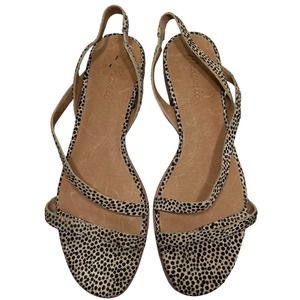 Madewell The Heidi Slingback Sandal in Spotted Calf Hair Size 9 1/2